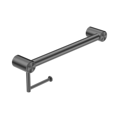 Mecca Care 32mm Grab Rail With Toilet Roll Holder 450mm
