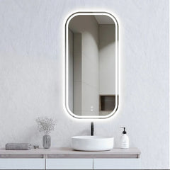 LED Newport Mirror 900x450MM - Black, Gold and White Variation