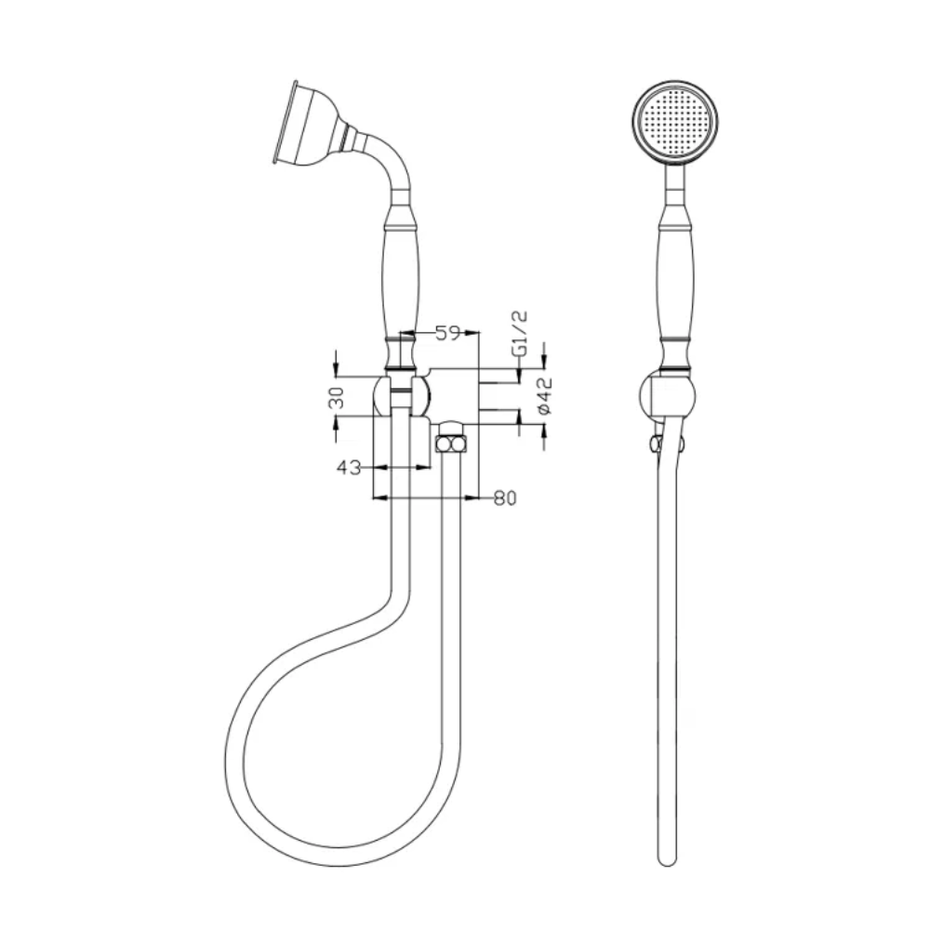 Mica Heritage Hand Shower