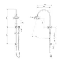Cromford Twin Shower