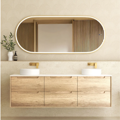 Byron Natural Oak Vanity - 1800mm