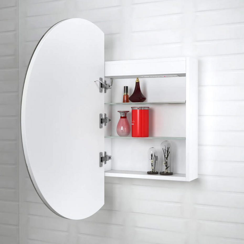 LED London Shaving Cabinet Matte White - 800MM