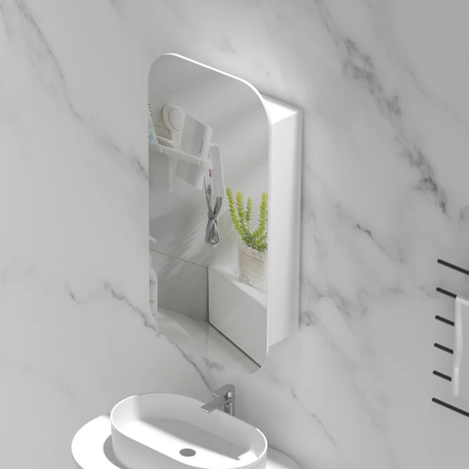 Earls 450x900mm Squircle Shaving Cabinet with or without LED.