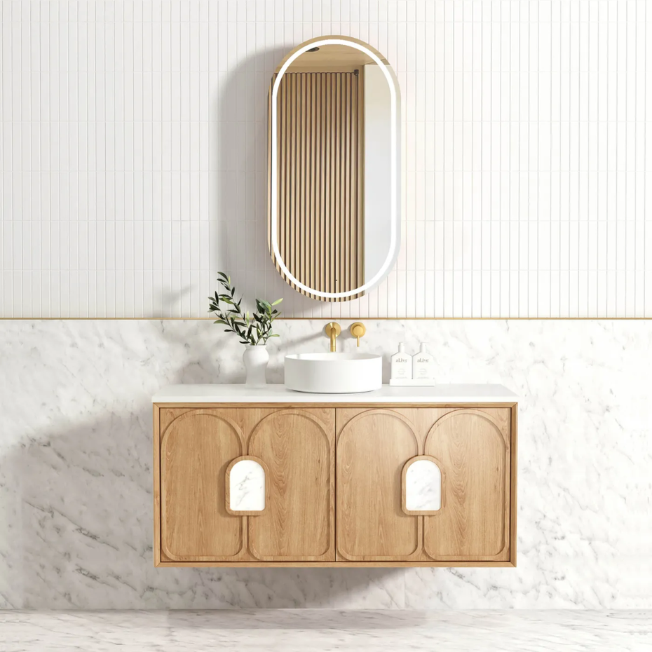 Laguna Timber finish 1200 Wall Hung Vanity
