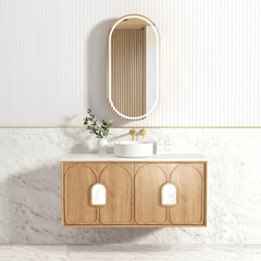 Laguna Timber finish 1200 Wall Hung Vanity