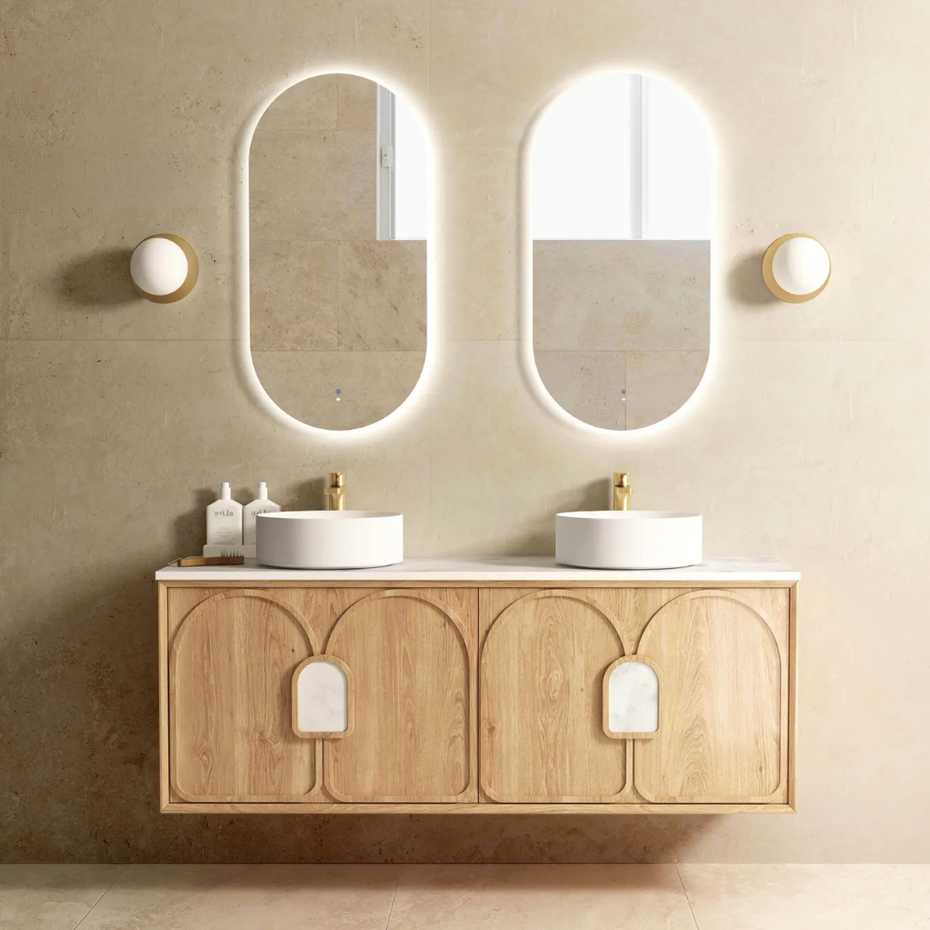 Laguna Timber finish 1500 Wall Hung Vanity