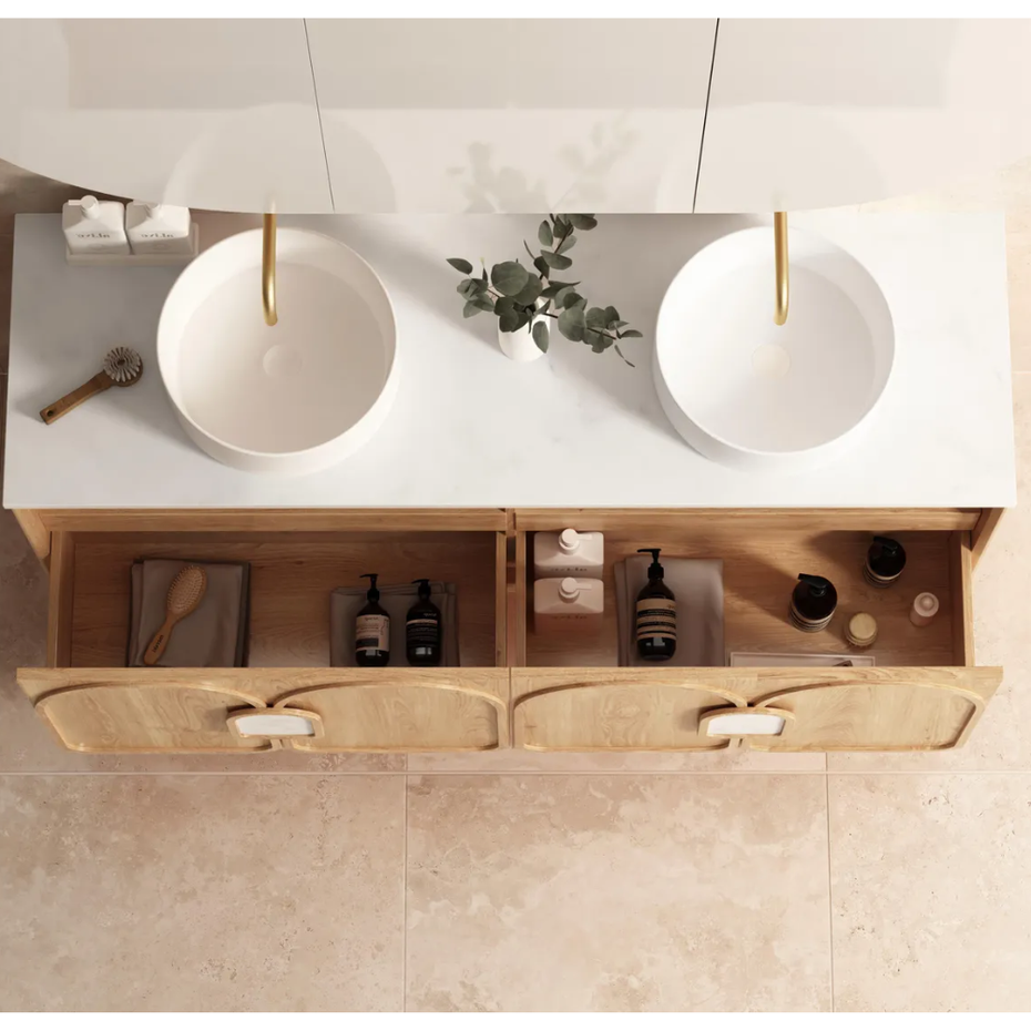 Laguna Timber finish 1500 Wall Hung Vanity