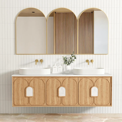 Laguna Timber finish 1800 Wall Hung Vanity