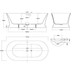Oasis Freestanding Bath Tub