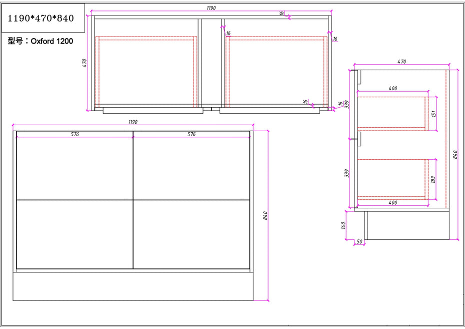 OXFORD TIMBER VANEER 1200MM FREESTANDING BATHROOM VANITY