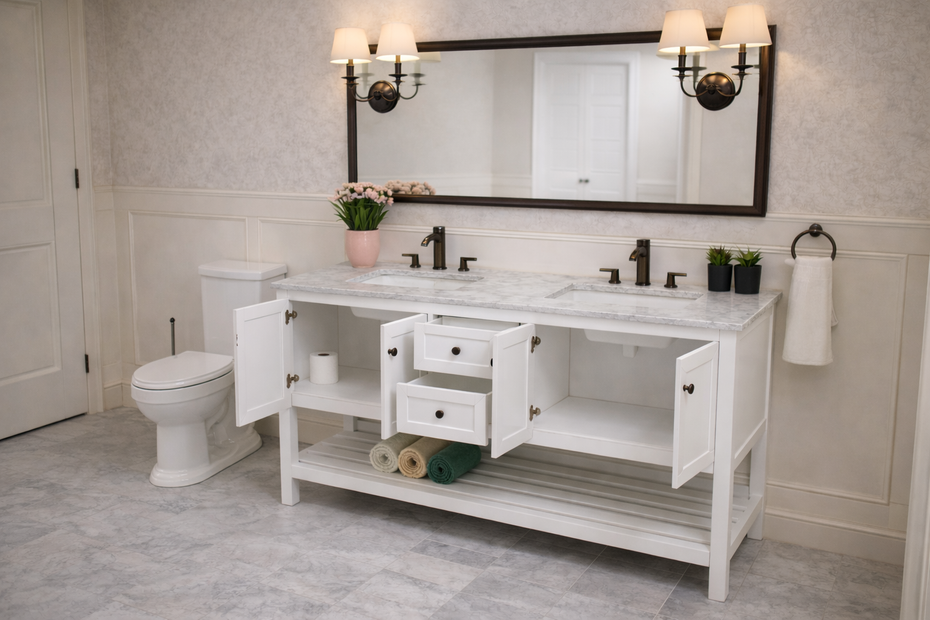 PARIS 1500mm Bathroom Vanity Double Basin