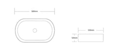 Quay Oval Basin - Matte Grey