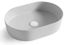 Quay Oval Basin - Matte Grey