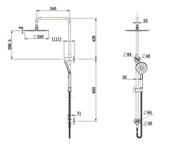 Star Luxury Shower Column Set