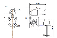 Star Mini Shower Diverter Mixer