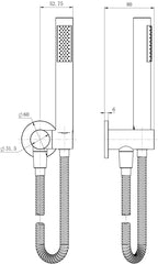 Star Mini Shower Bracket