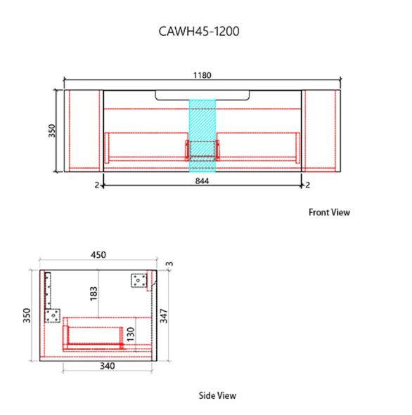 Savio Wall Hung 1200mm