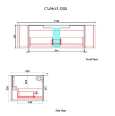 Savio Wall Hung 1200mm