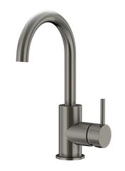 Meir - Round Gooseneck Basin Mixer with Cold Start
