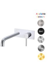 Lucid Pin Series Basin/Bath Mixer with Spout Combo