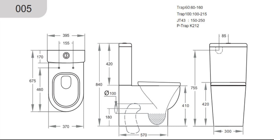 Pola Toilet - Box Rim Pan