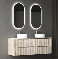 Tuscana Wall Hung Double Basin Vanity 1500mm