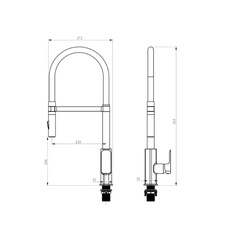Oskar Pull Out Sink Mixer