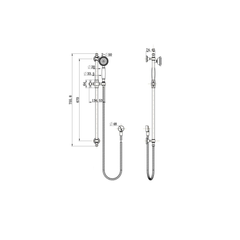 Bordeaux Shower On Rail