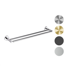 'STEEL - Luna' 600/750mm Double Towel Rail
