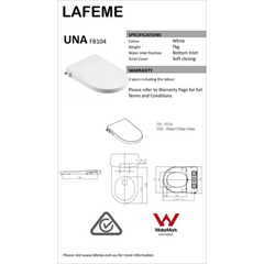 Lafeme Una Non-electric Bidet Seat