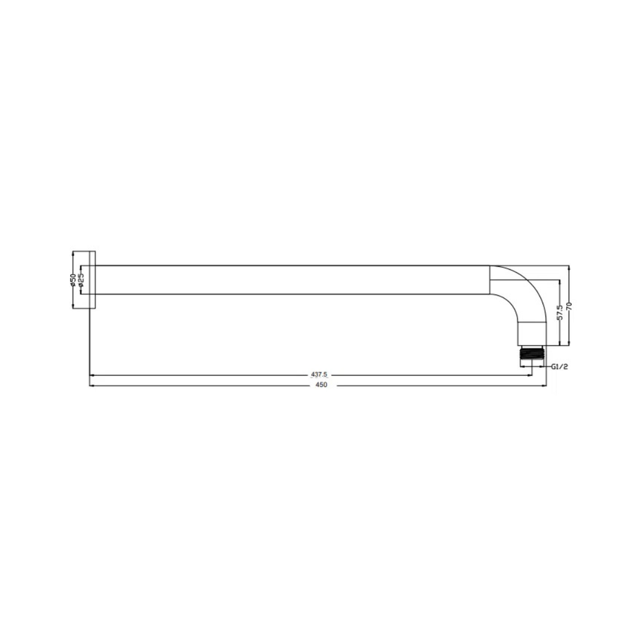 Lantra Wall Shower Arm