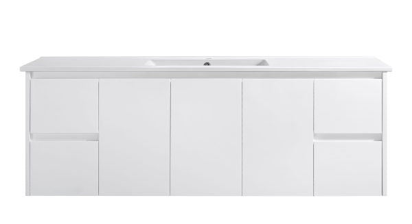 Willo White Wall Hung Vanity 600mm - Cabinet Only