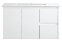 Willo White Wall Hung Vanity 600mm - Cabinet Only