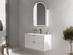 Ariana Wall Hung 900mm Fluted Style Bathroom Vanity