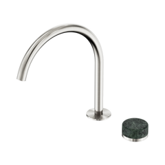 Serenity Progressive Bath/Kitchen Mixer Arc Spout With Verde Alpi Handle