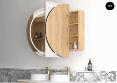 LED Bondi Shaving Cabinet Natural Oak - Multiple Sizes Available