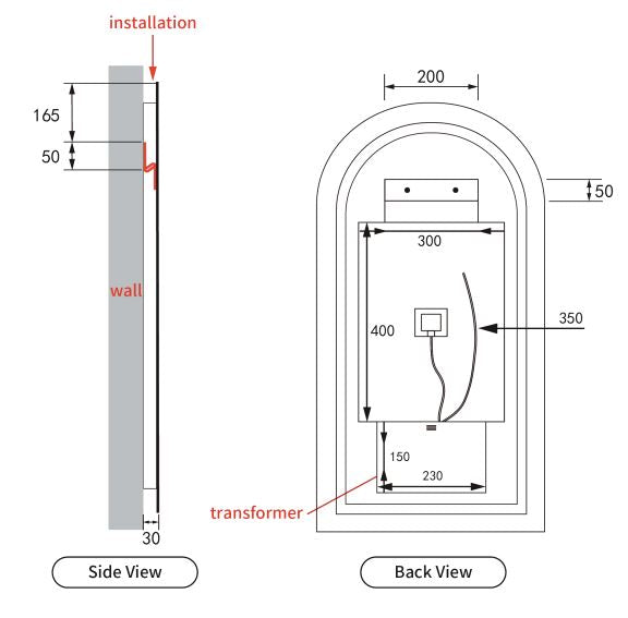 Canterbury LED Mirror
