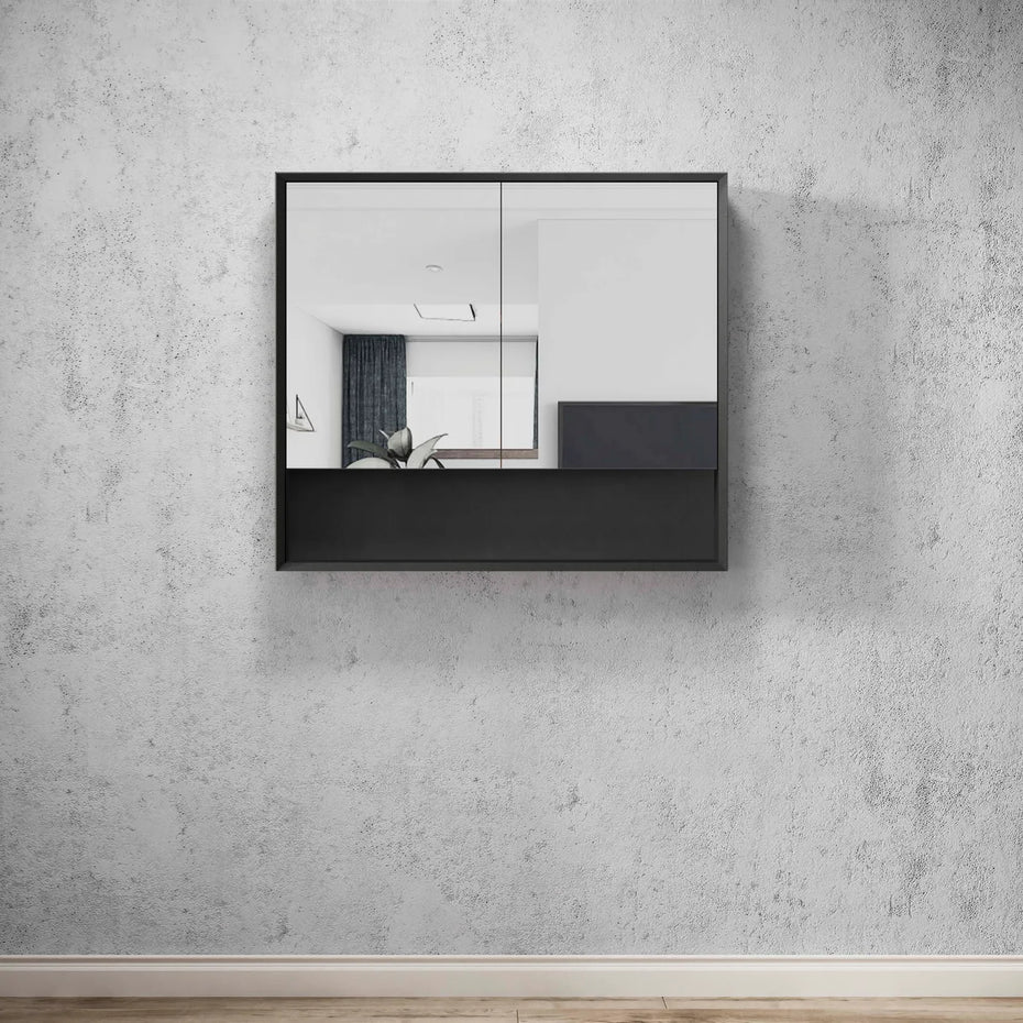 Otti Mitered Shaving Cabinet with Shelf