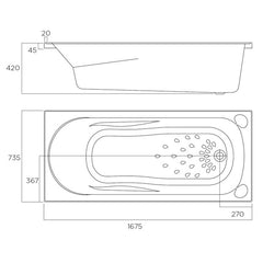 Inset Bath tub - Civic