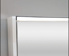 LED Mirror Cabinet with Coloured Side Panels and Interior