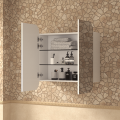 Modena Shaving Cabinet - Available in White or TImber