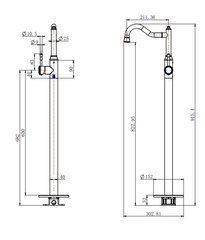 Montpellier Freestanding Bath Mixer