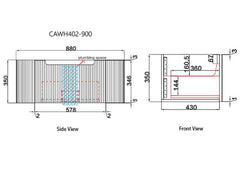Petra Mark II Wall Hung 900mm