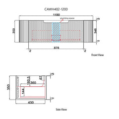 Petra Mark II Wall Hung 1200mm