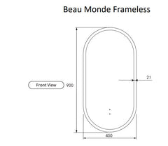Beau Monde LED Mirror