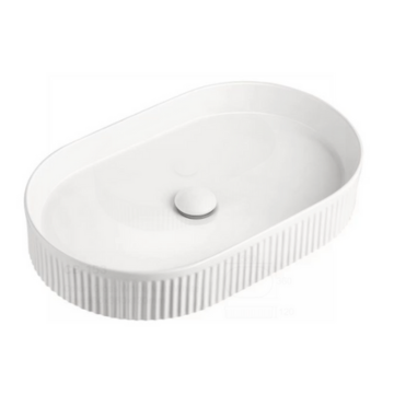 Oval Fluted Basin 580x360MM