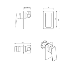 Tiago Wall Mixer