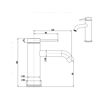 Mica Basin Mixer - 6 Colours Available