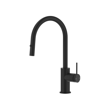 Mica Pull Down Goose Neck Sink Mixer - 6 Colours Available