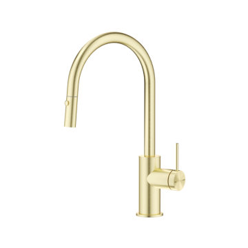 Mica Pull Down Goose Neck Sink Mixer - 6 Colours Available